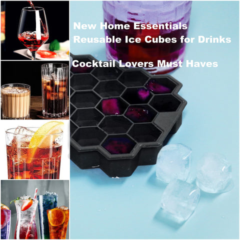 Bidful ice cube tray with lid design protects from odors and spills in the freezer.