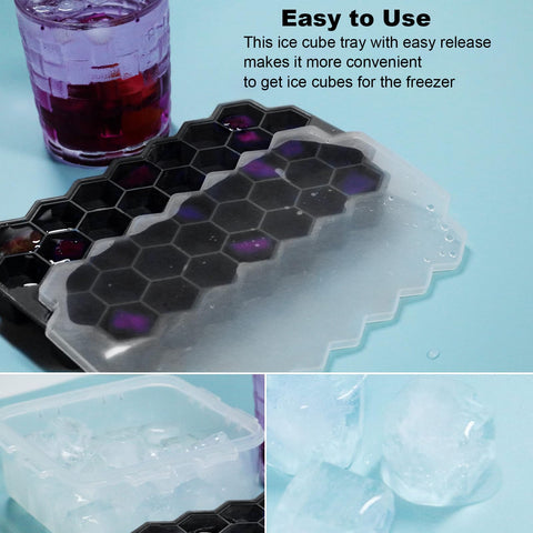 Bidful 37-grid mold enhances iced coffee with smaller, flavorful ice cubes.