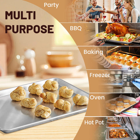 BIEAMA commercial-quality baking sheets for breads, cookies, and roasts.