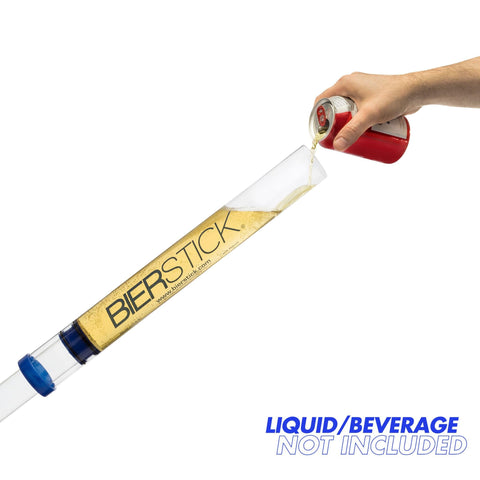 Bierstick 24oz capacity shown for rapid beverage flow