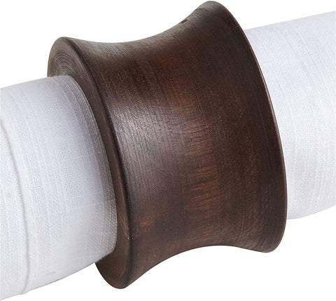 BIFFELY rustic napkin ring set enhances table decor for any occasion.