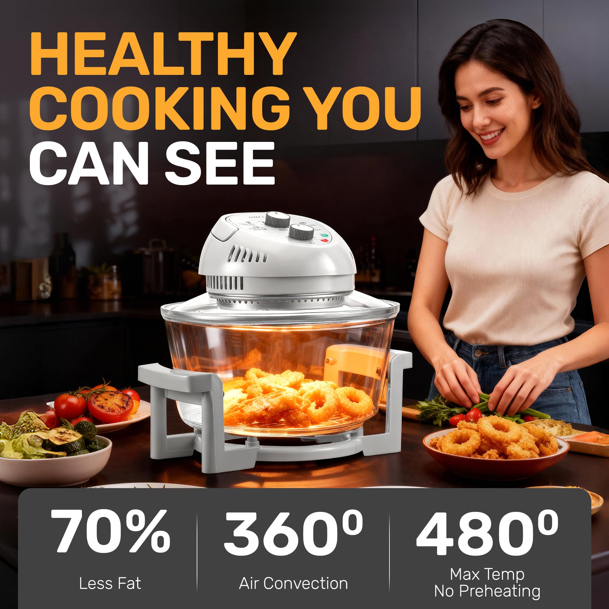 Big Boss 16Qt digital control panel for precise time and temperature settings.