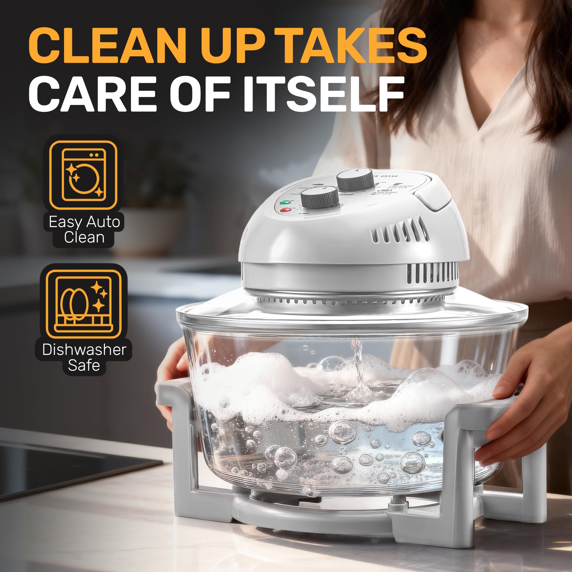 Big Boss 16Qt no preheat feature saves time in busy kitchens.