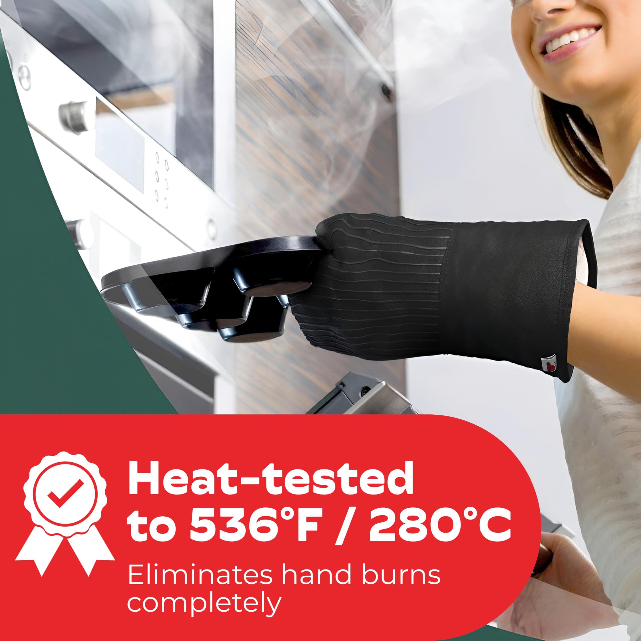 Big Red House oven mitts with non-slip palms for steady handling