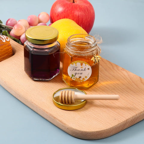 BIGIVACA hexagon glass jars for stylish preserves and gifts