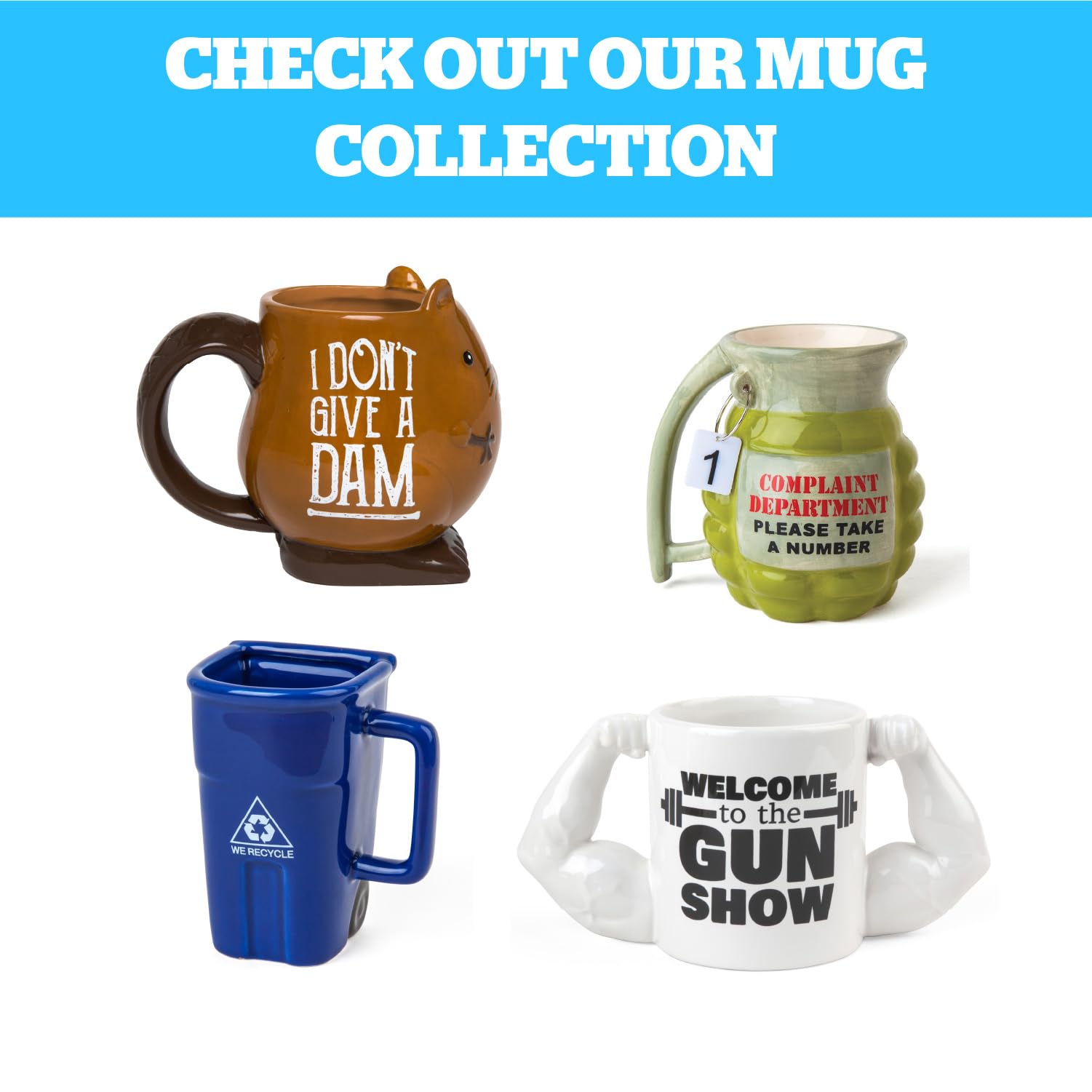 Handwash-only BigMouth mug preserves finish and longevity.