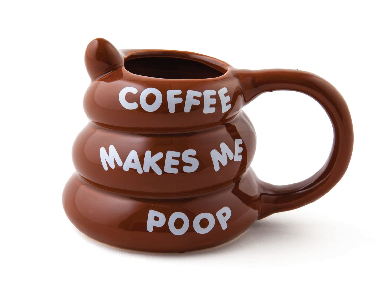 BigMouth Inc poop mug graphic adds bold humor to home or office use.