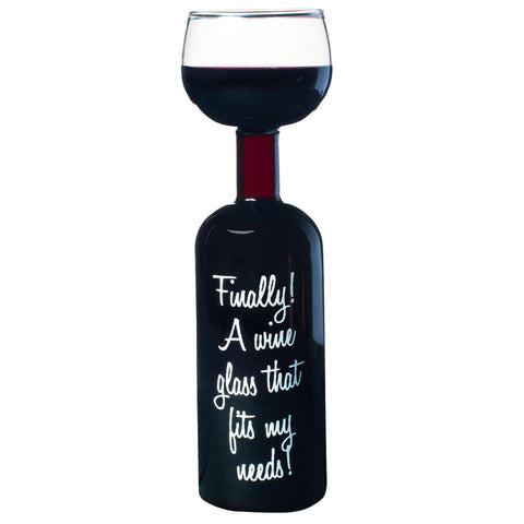 BigMouth Inc Ultimate Wine Bottle Glass holds a full bottle for effortless sharing.