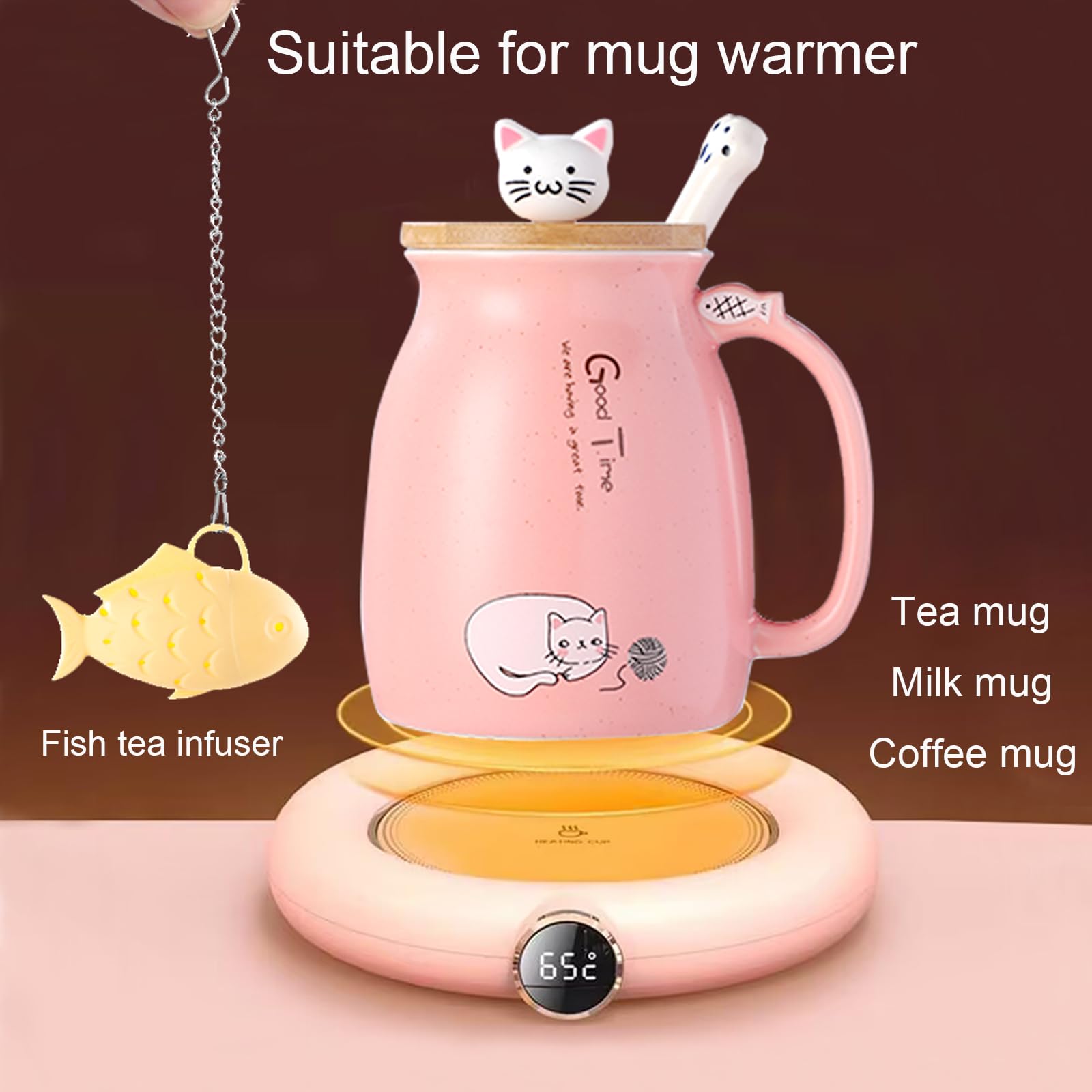 BigNoseDeer fish tea infuser enables easy loose-leaf brewing