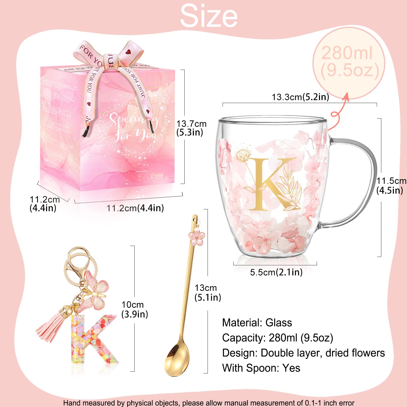 BigNoseDeer floating dried flowers mug emphasizes visual allure during sip