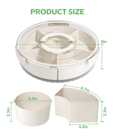BigPonPon clear Lazy Susan organizer displays snacks while staying visible and reach-friendly