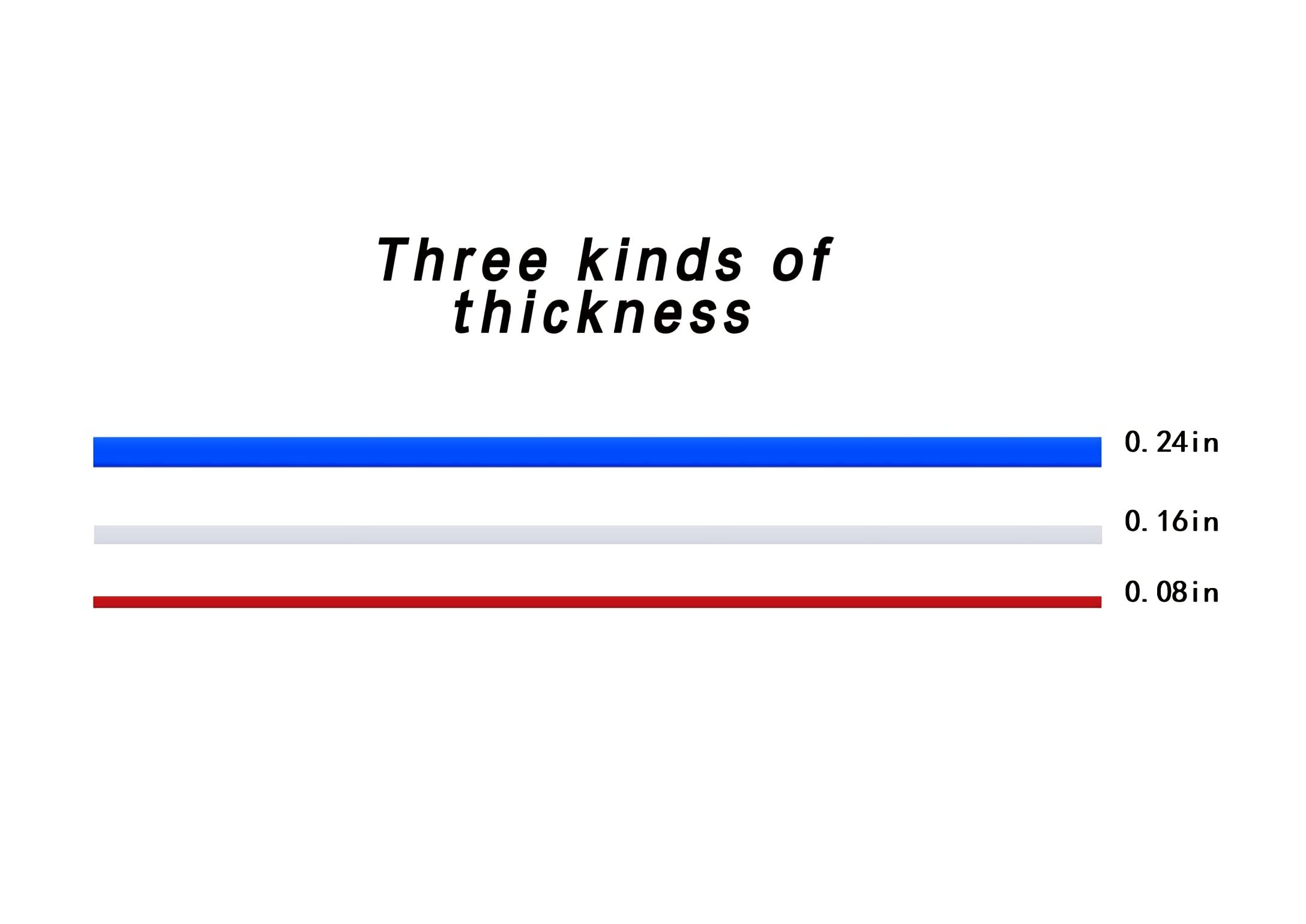 BIGWE white 4mm strip helps even cookie dough sheet thickness.