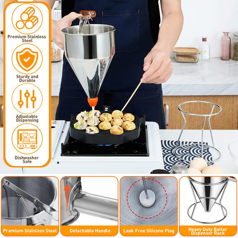 BILIPLE muffin rings set for uniform muffin and cupcake sizing