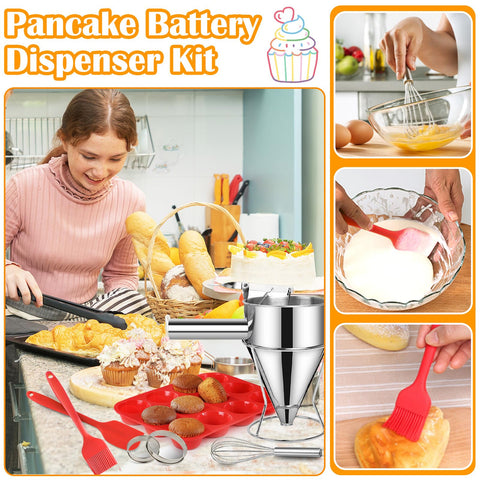 BILIPLE scraper and dispenser base help keep counters tidy while baking