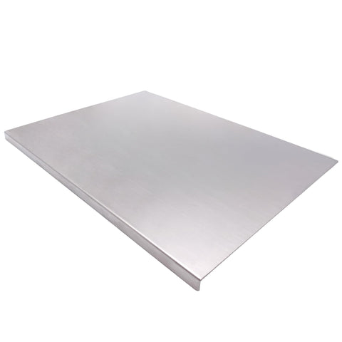 BILLAMB stainless steel cutting board, large top view for spacious meal prep.