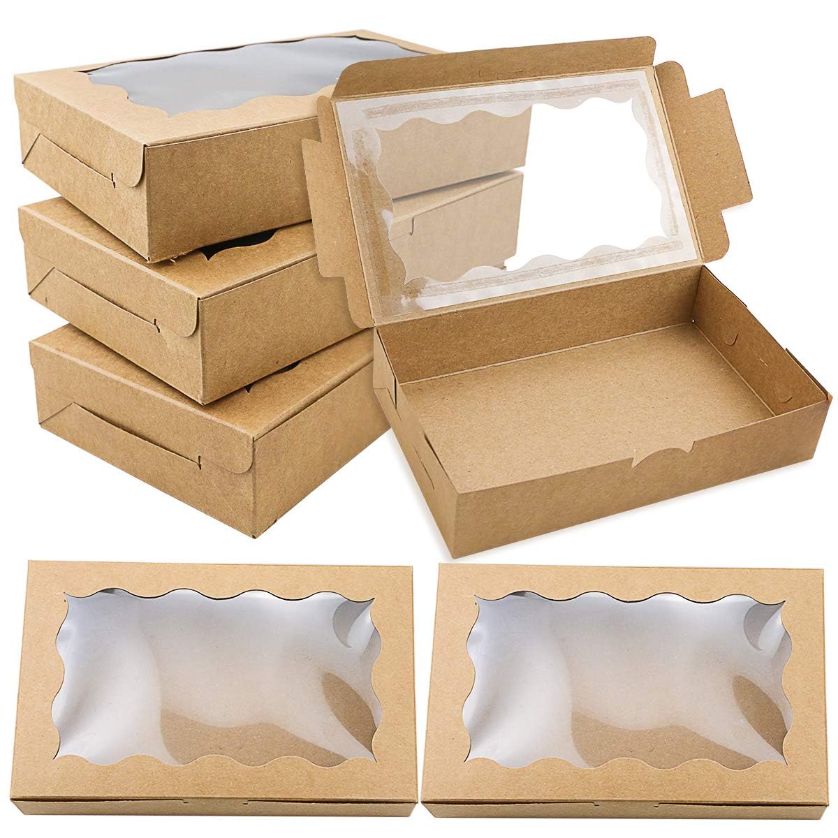 BILLIOTEAM cookie box with window showcases treats while keeping them fresh.