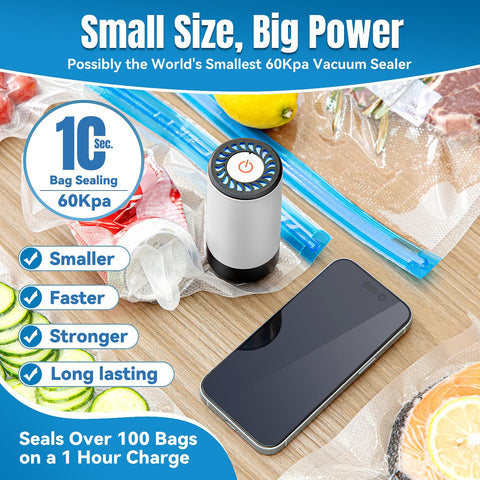 Billty sealer in action with one-button operation for fast preservation of foods