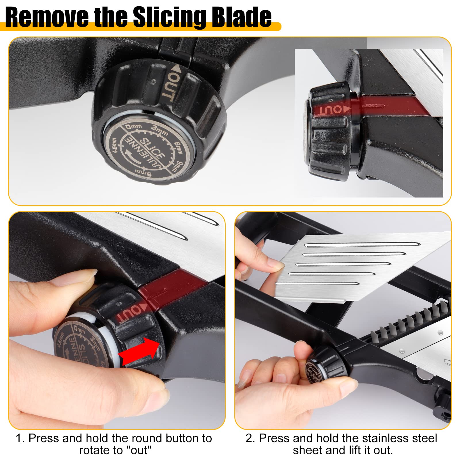 BINGBING stainless steel blades stay sharp and durable