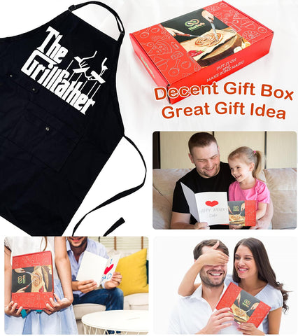 Binggle apron gift idea for Fathers Day and family cooking moments.
