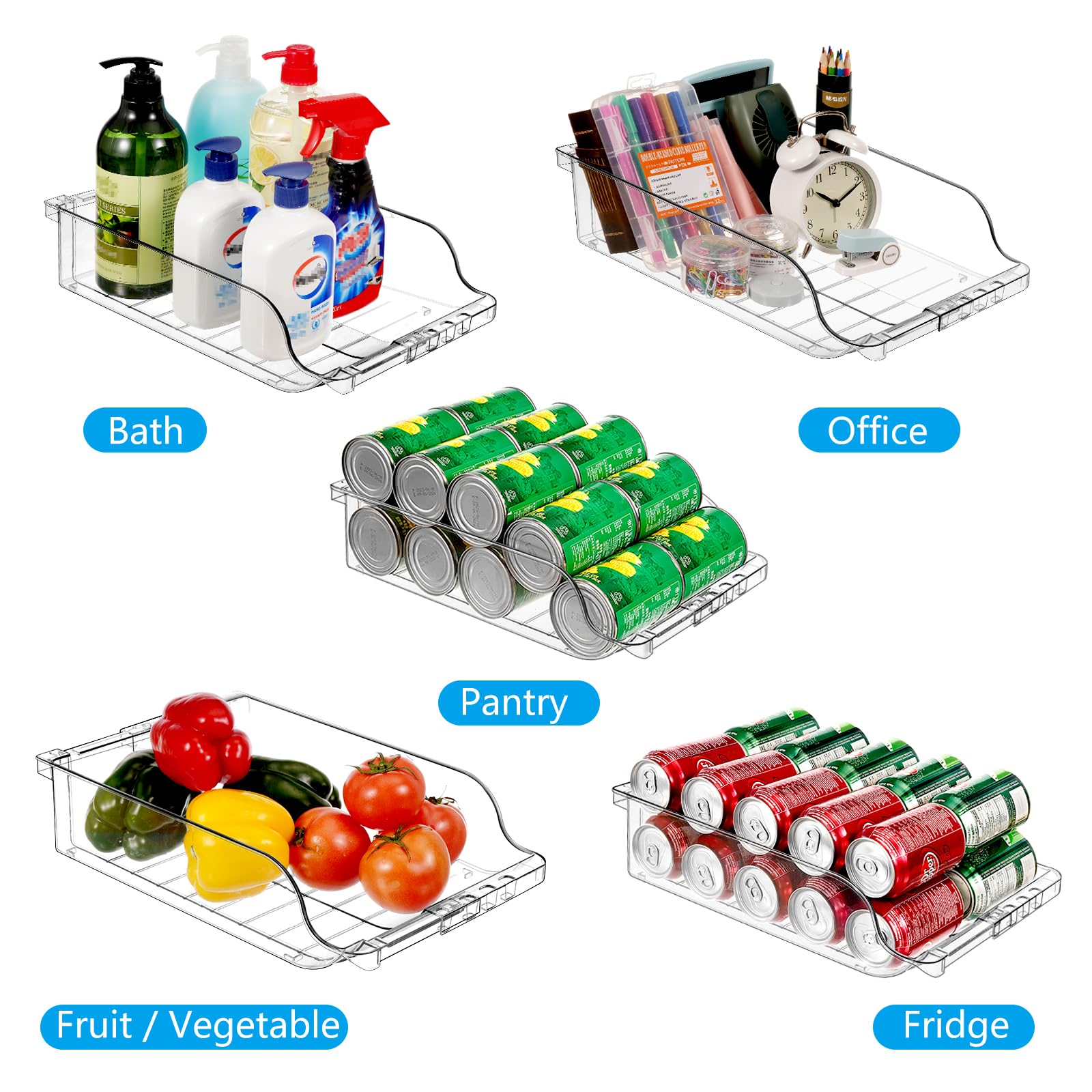 BingoHive visible storage for fridge or pantry with easy access