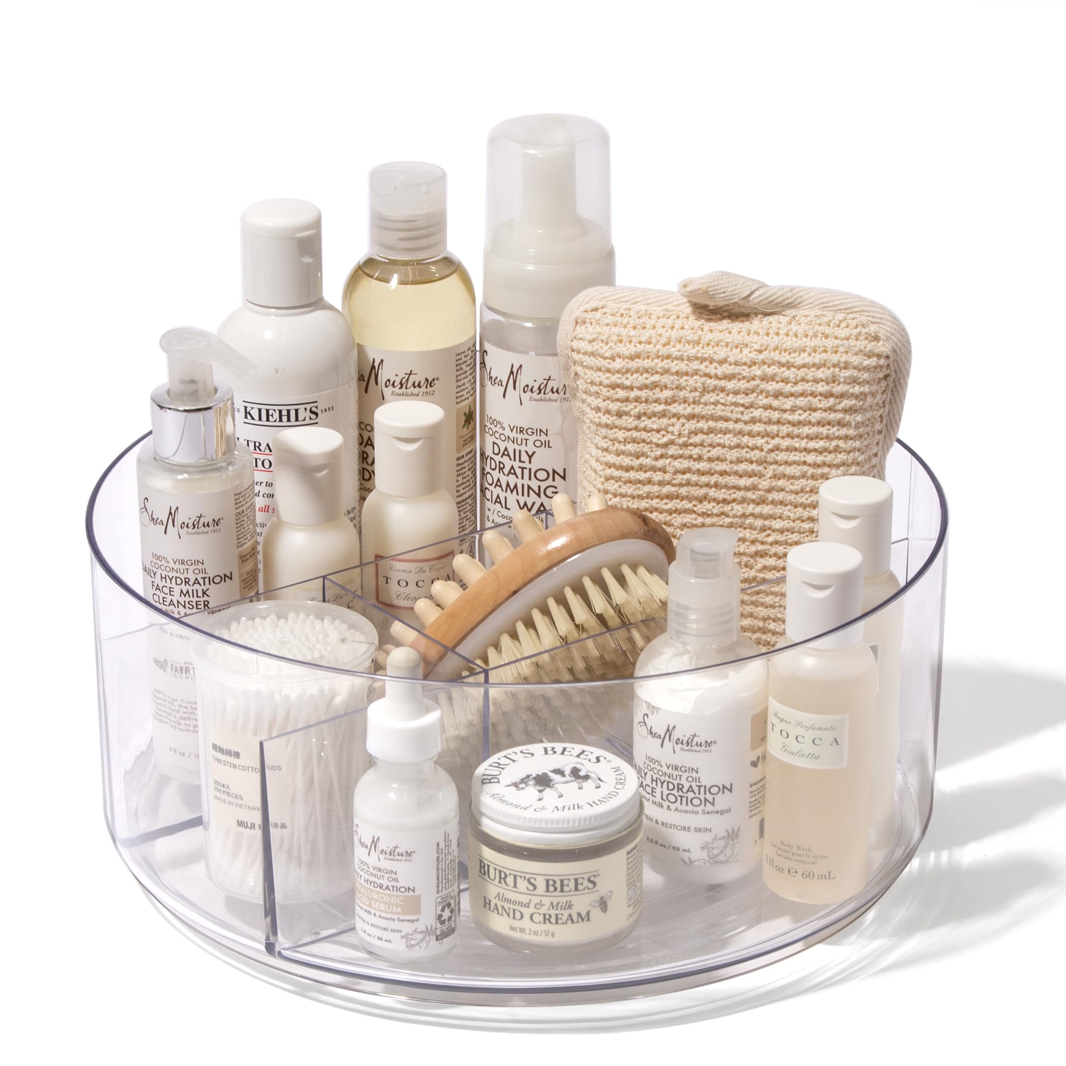 BINO bathroom counter storage keeps toiletries within easy reach.