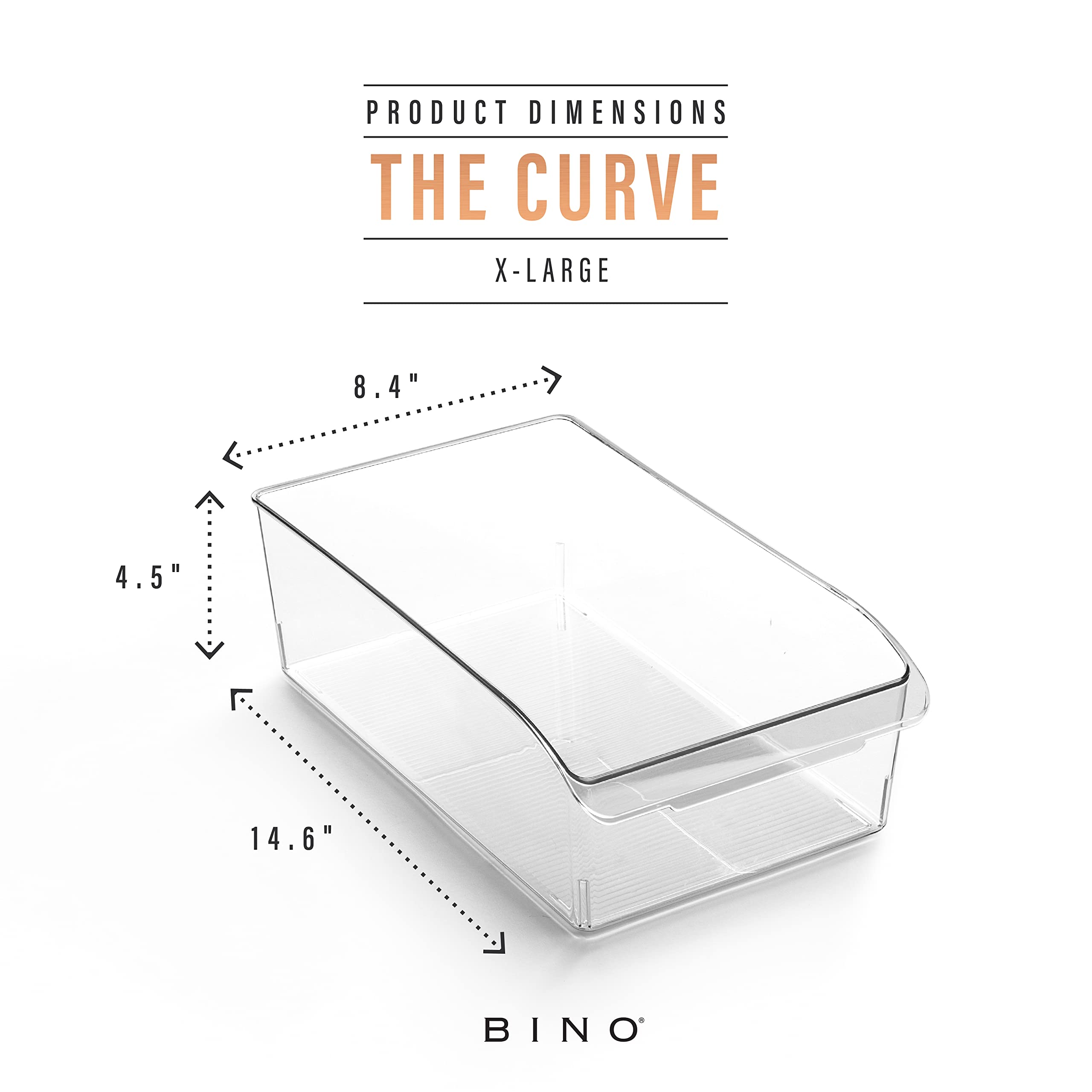 BINO built-in handle storage bin designed for comfortable pulling