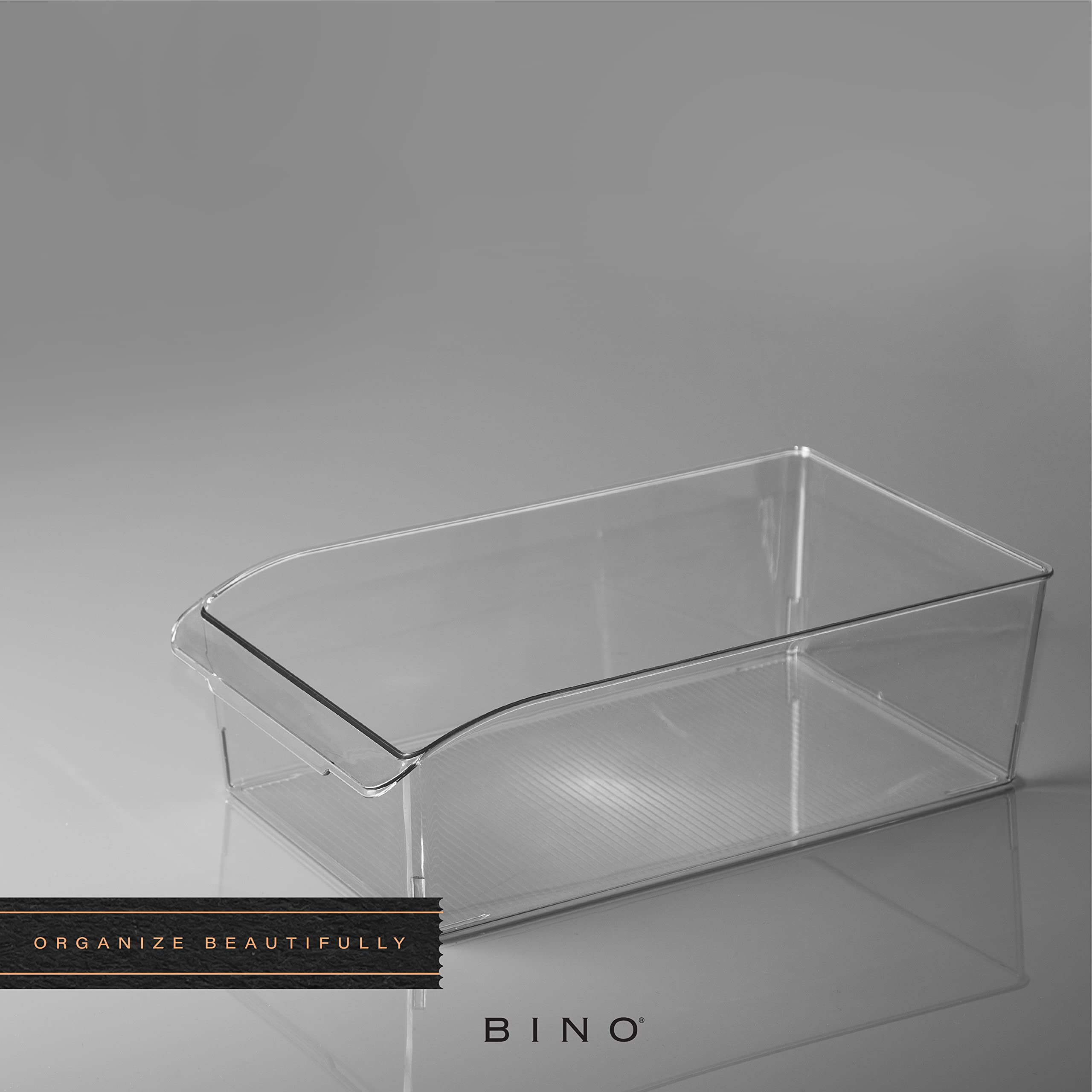 BINO clear fridge/freezer bin with easy access and reusable storage