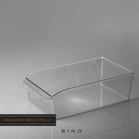 BINO clear fridge/freezer bin with easy access and reusable storage