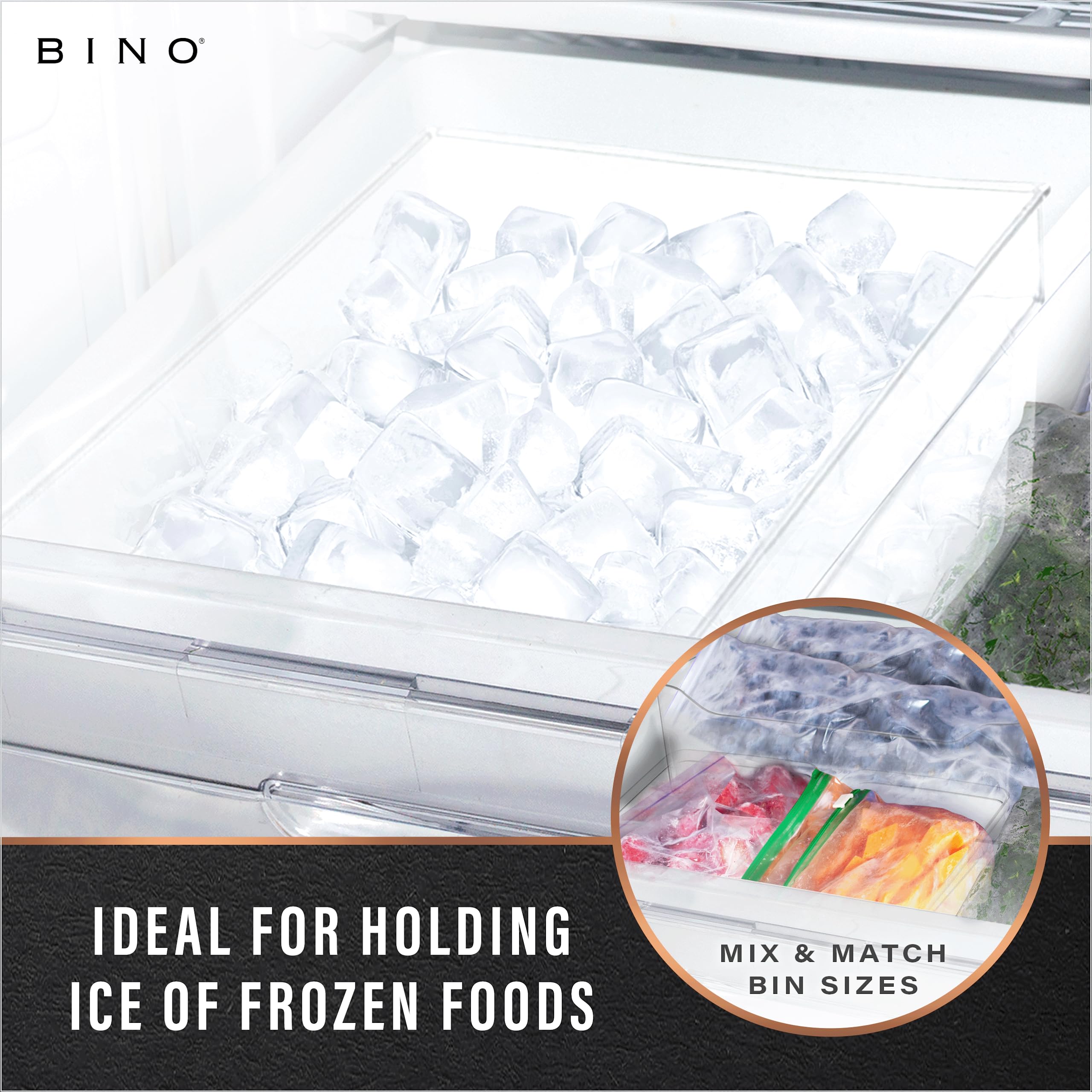 BINO craft supplies bin clear container supports organized project setup.
