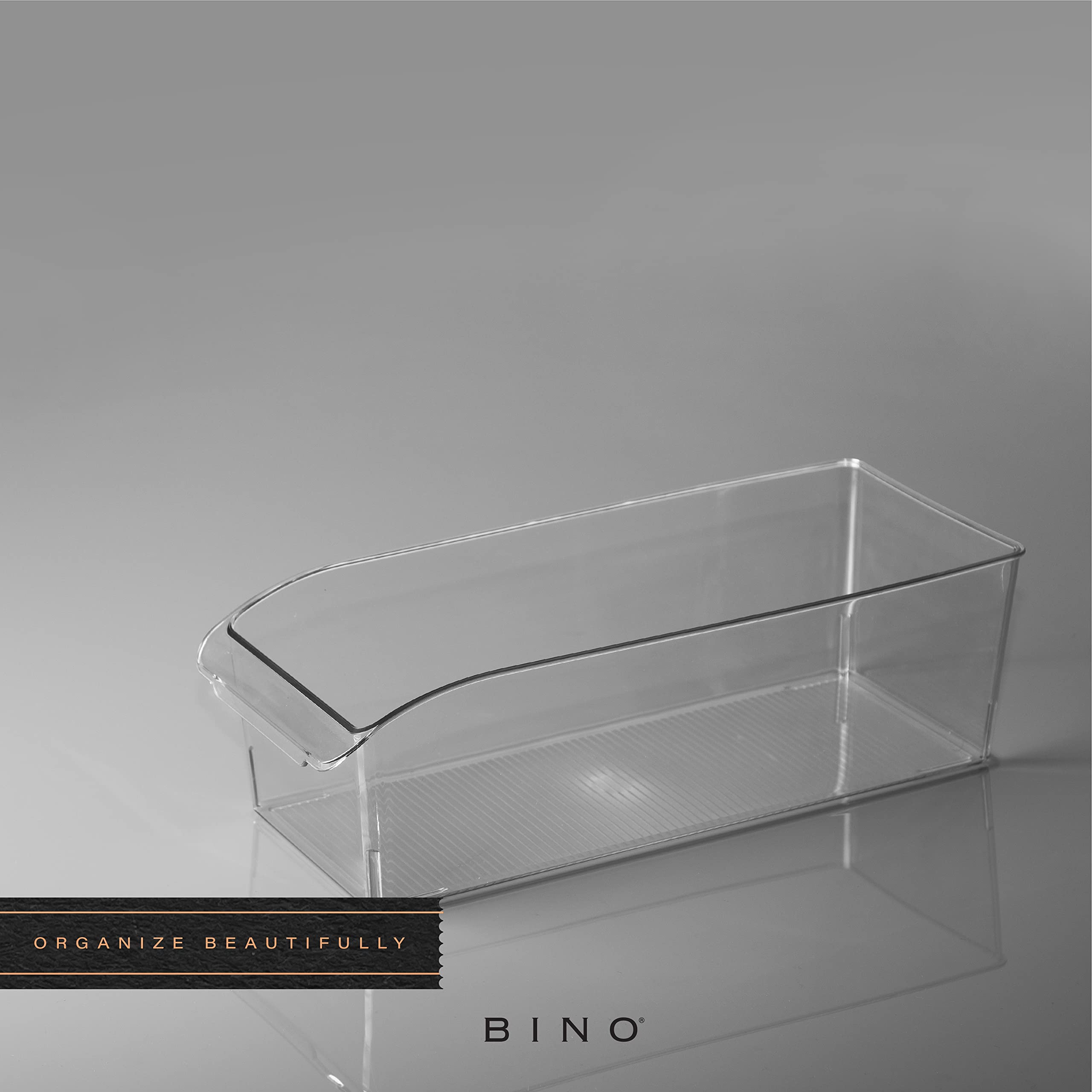 BINO Curve Large bin in freezer for tidy storage.