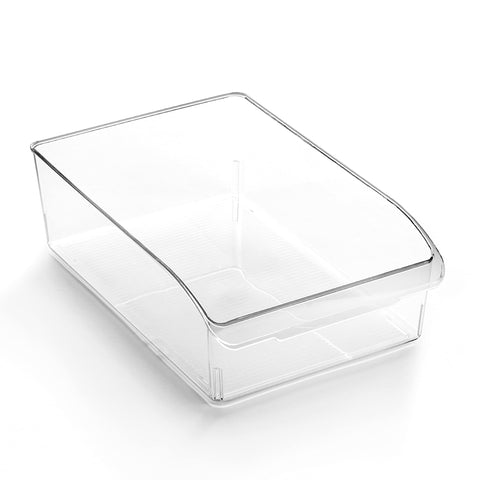 BINO Curve medium bin front-pull for easy reach and fridge organization.