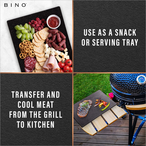 BINO cutting board 18x12 surface for versatile prep.