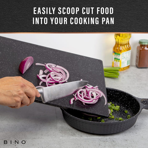 BINO cutting board dishwasher-safe for quick cleanup.