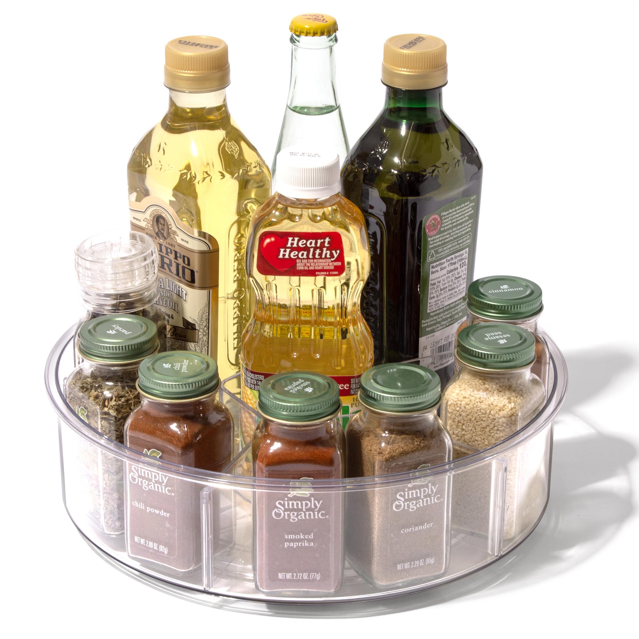 BINO fridge bottle storage keeps beverages organized and reachable.