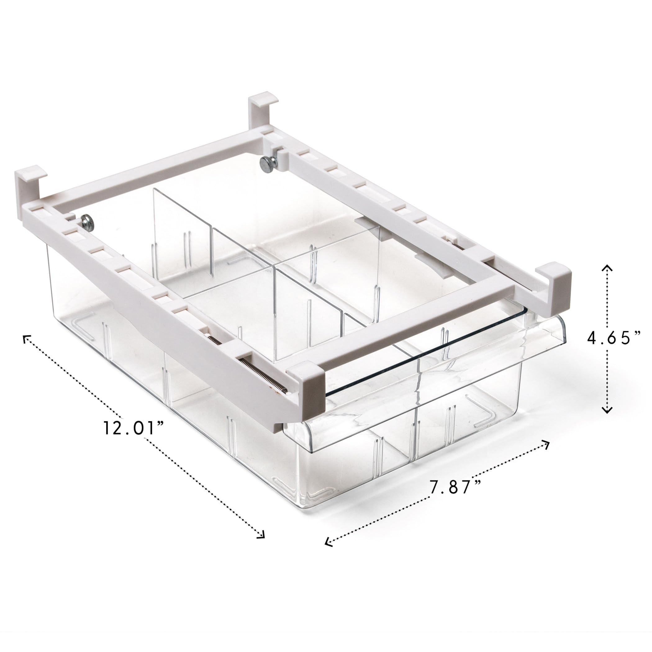 BINO fridge drawer dividers keep compartments tidy and accessible.