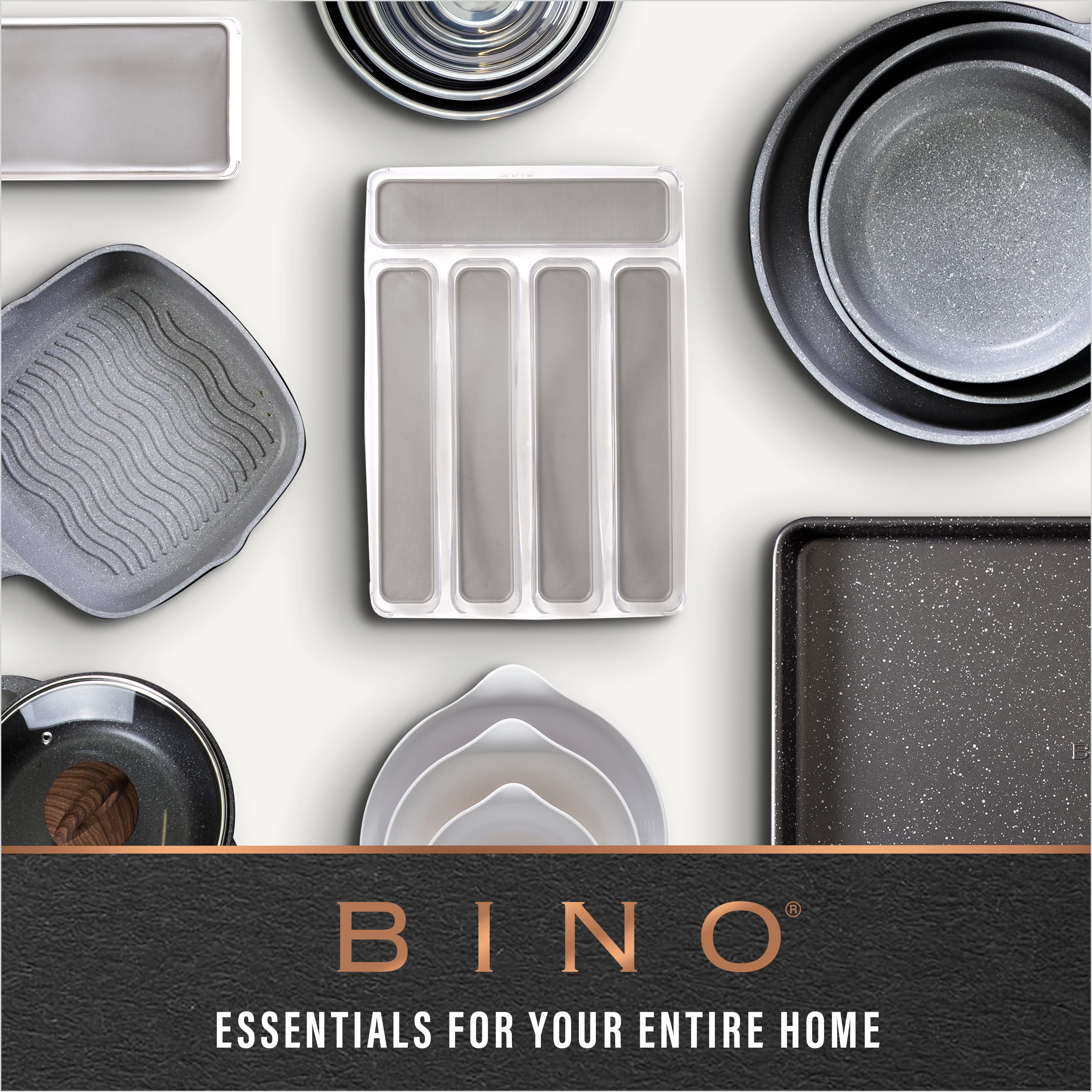 BINO laundry organization bin clear helps sorting and easy retrieval