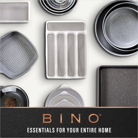 BINO laundry-room-bin placed on shelf demonstrates easy laundry organization