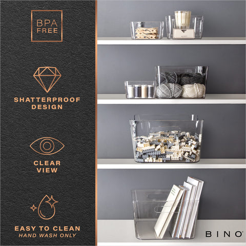 BINO multipurpose bin sized 14.5x11.7x7 inches for various spots.
