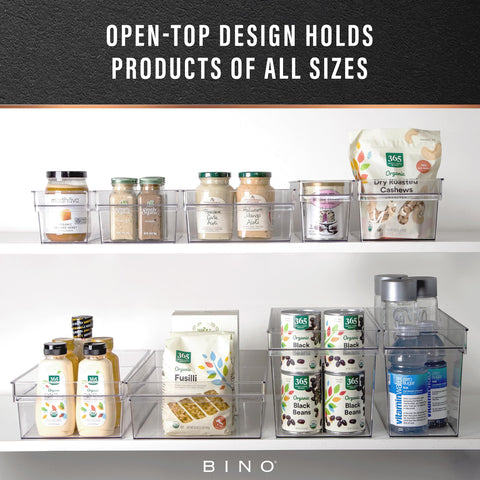 BINO multipurpose storage bin corner view shows clutter control