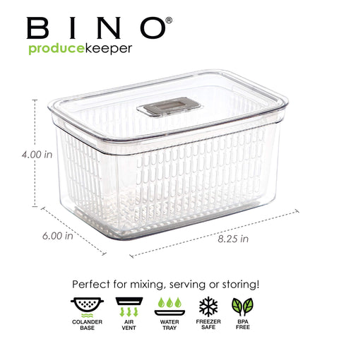 BINO Produce Saver removable basket for washing and draining produce