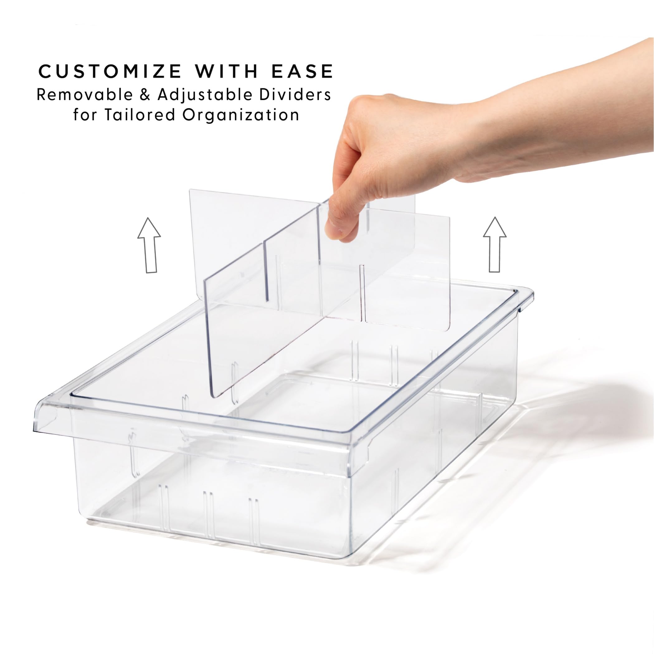 BINO retractable drawer access design for effortless fridge reach.