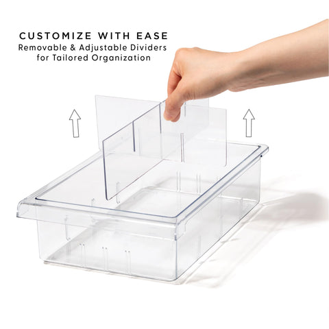 BINO retractable drawer access design for effortless fridge reach.