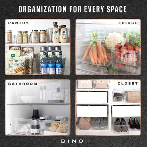 BINO easy-grip bin with handles for effortless moving