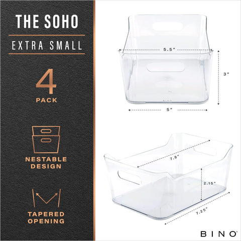 BINO fridge organizer with side handles keeps bottles accessible and fridge neat