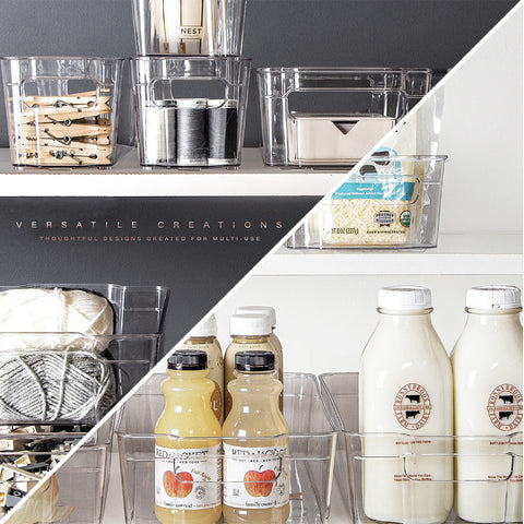 BINO Stackable Bins Medium stackable design maximizes small-space storage