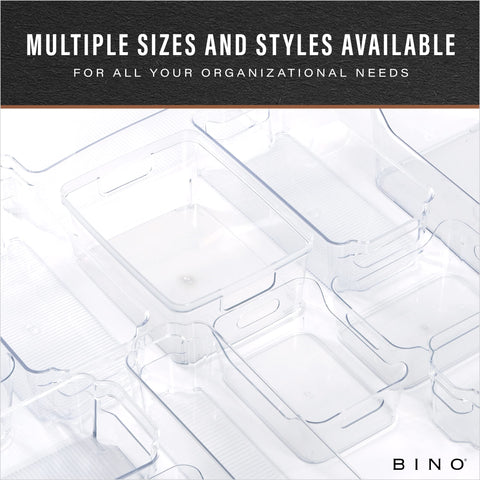 BINO two-pack storage bin serving multiple rooms