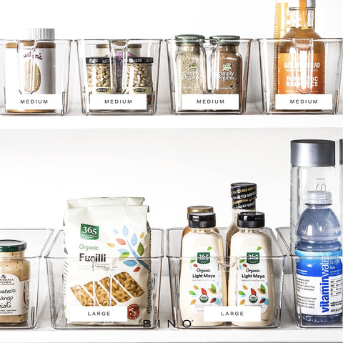 BINO versatile organizer for pantry, fridge, bathroom, or office storage.