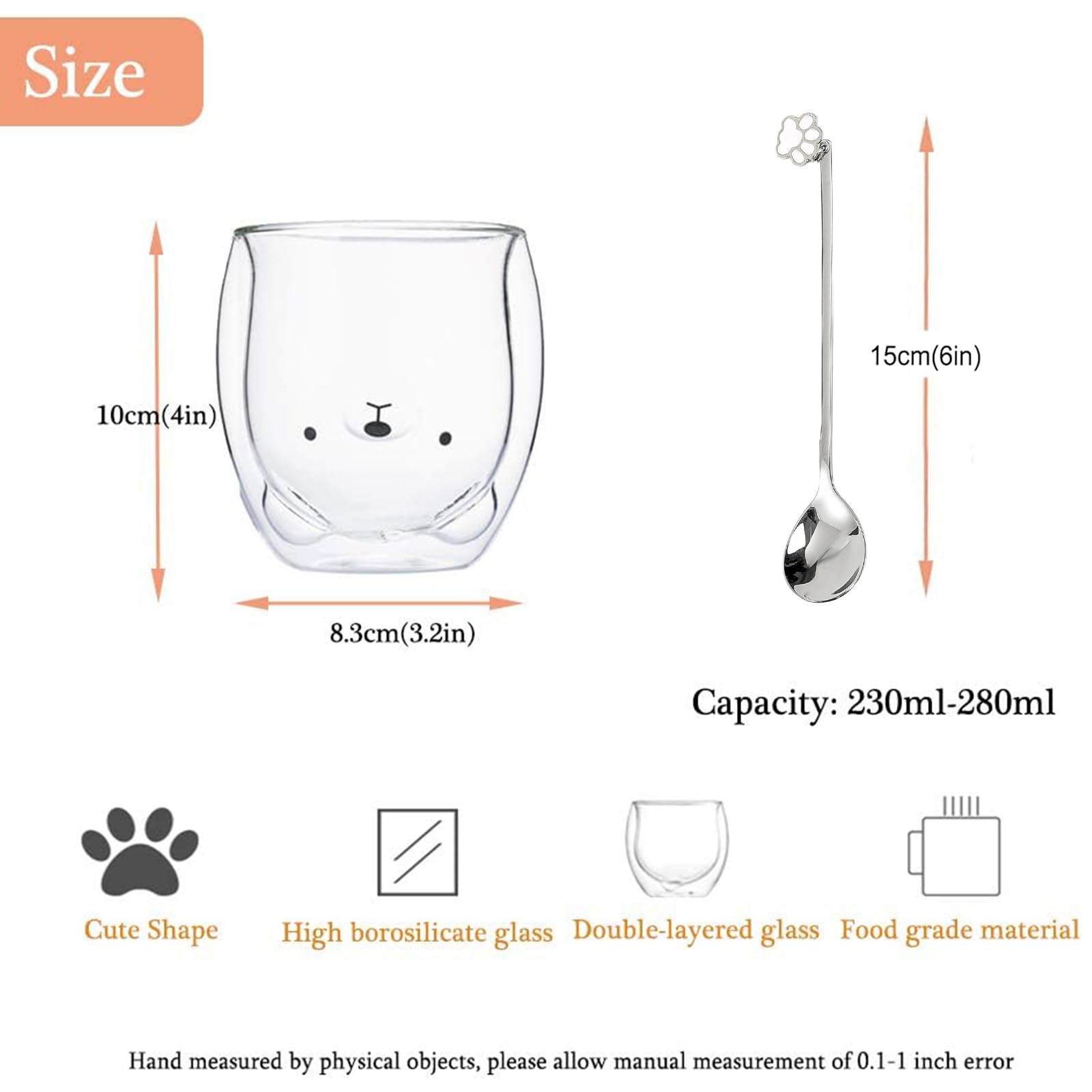 Binoster Bear Cute Mug ideal for espresso, cappuccino, or tea moments.