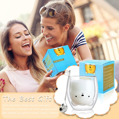 Binoster Bear Cute Mug gift-ready packaging suggests a thoughtful holiday or birthday option.