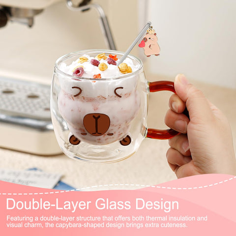 Binoster capybara mug office decor that adds charm to any desk